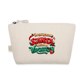Der Weihnachtsmann braucht Urlaub - Bio-Täschchen - Natur - Vorne