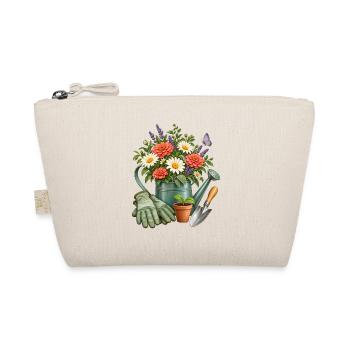 Floristin Geschenkidee Zinkgießkanne Gartenliebe - Bio-Täschchen - Natur - Vorne