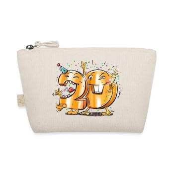 20. Geburtstag - Bio-Täschchen - Natur - Vorne