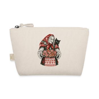 Weihnachts-Baba Yaga Lebkuchen-Design - Bio-Täschchen - Natur - Vorne