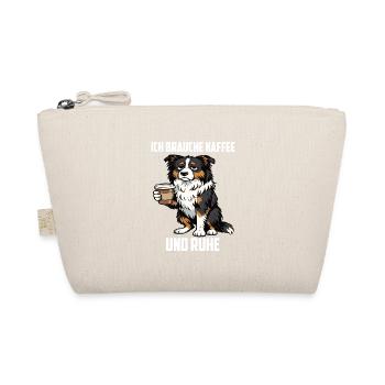 Ich Brauche Kaffee und Ruhe Australian Shepherd  - Bio-Täschchen - Natur - Vorne