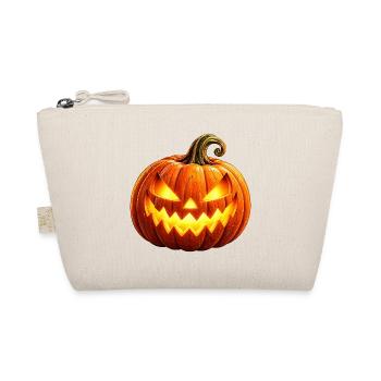 Wenuma Leuchtender Halloween Kürbis - Bio-Täschchen - Natur - Vorne