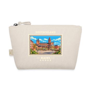 Deutschland Mainz Vintage Reisemarke - Bio-Täschchen - Natur - Vorne