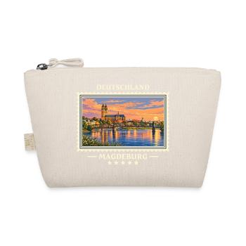 Deutschland Magdeburg Vintage Reisemarke - Bio-Täschchen - Natur - Vorne