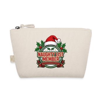 T-Shirt des Naughty List-Mitglieds – lustiges Weihnachten - Bio-Täschchen - Natur - Vorne