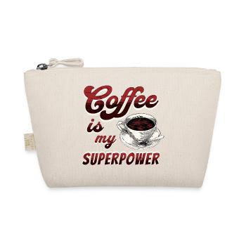 Kaffee ist meine Superkraft - Bio-Täschchen - Natur - Vorne