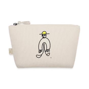 Oha Männchen / Holy Moly Man - Bio-Täschchen - Natur - Vorne
