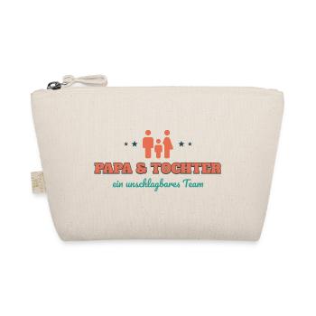 Papa & Tochter – ein unschlagbares Team - Bio-Täschchen - Natur - Vorne
