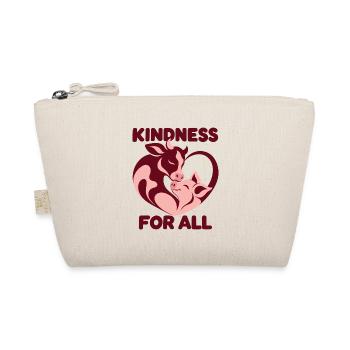 Kindness For All Animals - Bio-Täschchen - Natur - Vorne