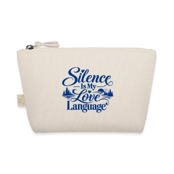 Stille ist meine Liebessprache - Bio-Täschchen - Natur - Vorne