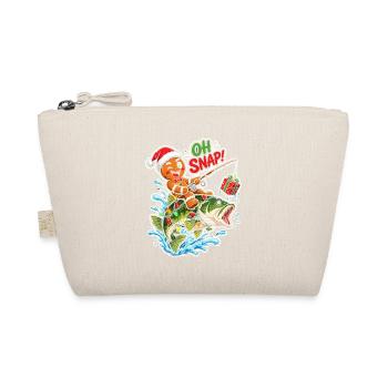 Oh Snap Weihnachtsangeln - Bio-Täschchen - Natur - Vorne