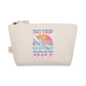 Skireise 2027 Retro Sunset - Bio-Täschchen - Natur - Vorne