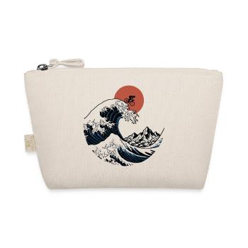 Japanische Ukiyo-e Gravel Bike Wave Art - Bio-Täschchen - Natur - Vorne
