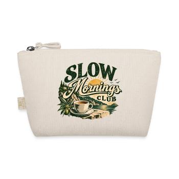 Slow Mornings Club – Vintage Coffee & Lifestyle - Bio-Täschchen - Natur - Vorne