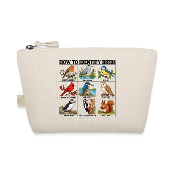 How to Identify Birds Funny Birding Birder Fitted  - Bio-Täschchen - Natur - Vorne