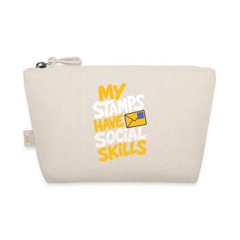 Briefmarken – My Stamps Have Social Skills - Bio-Täschchen - Natur - Vorne