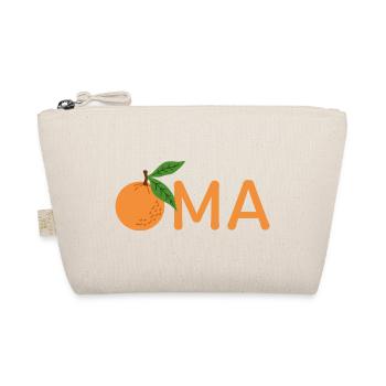 Oma mit Orange – Orange - Bio-Täschchen - Natur - Vorne