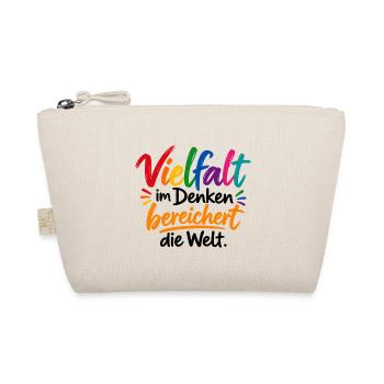 Vielfalt im Denken - Bio-Täschchen - Natur - Vorne