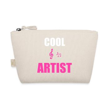 Cooler Künstler-Musik-Tee - Bio-Täschchen - Natur - Vorne