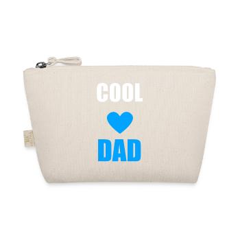 Coole Papa-Herz-Grafik - Bio-Täschchen - Natur - Vorne