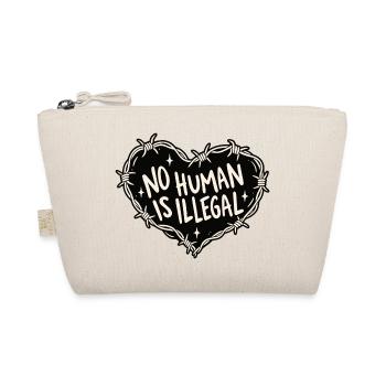 No Human Is Illegal - Bio-Täschchen - Natur - Vorne