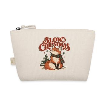 Slow Christmas – Fuchs und gemütliche Weihnachten - Bio-Täschchen - Natur - Vorne