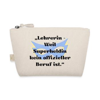 Lehrerin & Lehrer – Lustiger Schule Spruch Tasse - Bio-Täschchen - Natur - Vorne