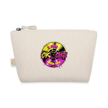 I Am OK With My Crazy – Funny Retro Statement - Bio-Täschchen - Natur - Vorne