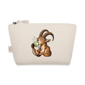 Steinbock mit Matcha Latte – Alpen und Sternzeiche - Bio-Täschchen - Natur - Vorne