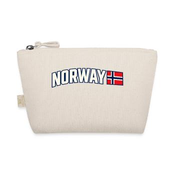 Norwegische Flagge Norwegian Pride Athletic Typografie - Bio-Täschchen - Natur - Vorne