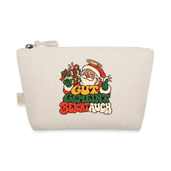 Gut gemeint Weihnachtsmann Geschenk Lustiger Spruc - Bio-Täschchen - Natur - Vorne