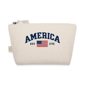 Amerikanische Flagge USA Vereinigte Staaten von Amerika US 4. - Bio-Täschchen - Natur - Vorne