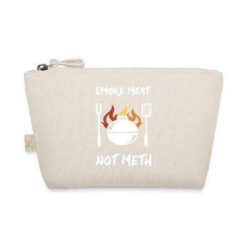 Smoke Meat Not Meth Grill BBQ Smoker Grillmeister - Bio-Täschchen - Natur - Vorne