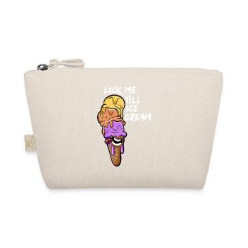 Lick Me Eiscreme Eiswaffel Sommer Wortwitz Eis - Bio-Täschchen - Natur - Vorne