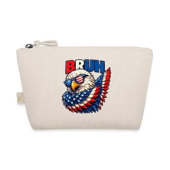 American Flag Bruh Dabbing Eagle Men Boys - Bio-Täschchen - Natur - Vorne