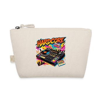 Hardcore Neon DJ Plattenspieler - Bio-Täschchen - Natur - Vorne