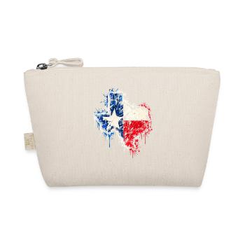Texas Spray Flag Splash - Bio-Täschchen - Natur - Vorne