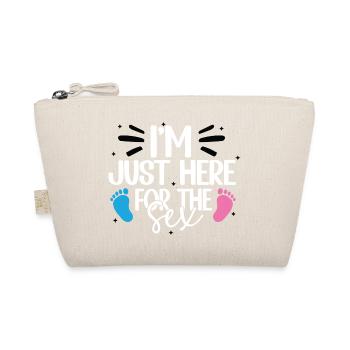Ich bin nur für den Sex, Schwangerschaftshumor, Geschlecht, hier. - Bio-Täschchen - Natur - Vorne