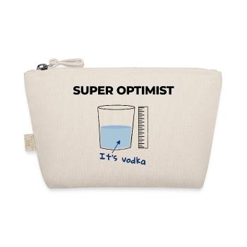 Ich bin ein Optimist, es ist Wodka - Bio-Täschchen - Natur - Vorne