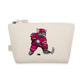 Ratten Eishockey - Bio-Täschchen - Natur - Vorne