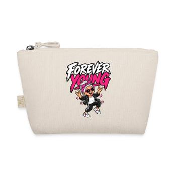 Forever Young – Coole Rock Oma – Kultspruch - Bio-Täschchen - Natur - Vorne
