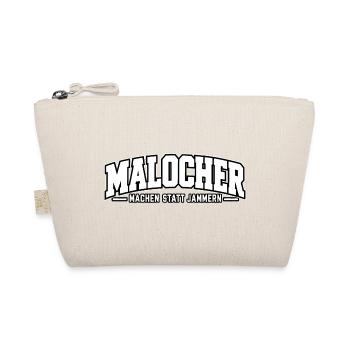 Malocher – Machen statt Jammern – Arbeiterspruch - Bio-Täschchen - Natur - Vorne