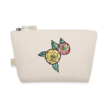 Pastellfarbene Blumenmandala, Pastellfarben - Bio-Täschchen - Natur - Vorne