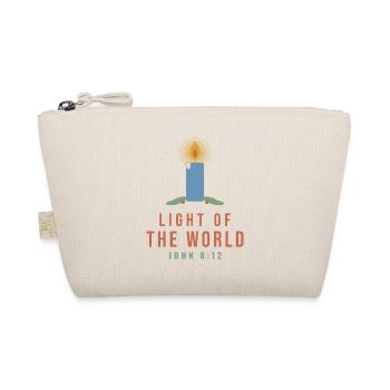 Light of the World – John 8:12 Candle - Bio-Täschchen - Natur - Vorne