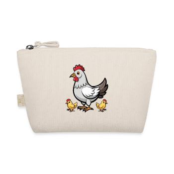 Huhn mit Küken - Bio-Täschchen - Natur - Vorne