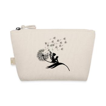 Schmetterlingdesign Pusteblumen Wiese Herzen Feen - Bio-Täschchen - Natur - Vorne