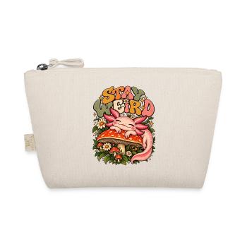 Axolotl Pilz Design Süßes Salamander Tier Retro - Bio-Täschchen - Natur - Vorne