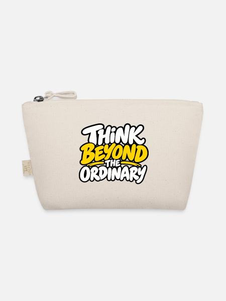 Think Beyond the Ordinary – Positives Statement  - Bio-Täschchen - Natur