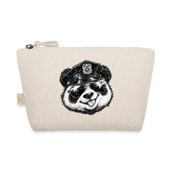 Cool Panda Polizei Sonnenbrille Panda Lover Kunst - Bio-Täschchen - Natur - Vorne