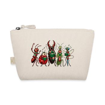 Christmas Bugs – Lustige, festliche Comic-Insektentruppe - Bio-Täschchen - Natur - Vorne